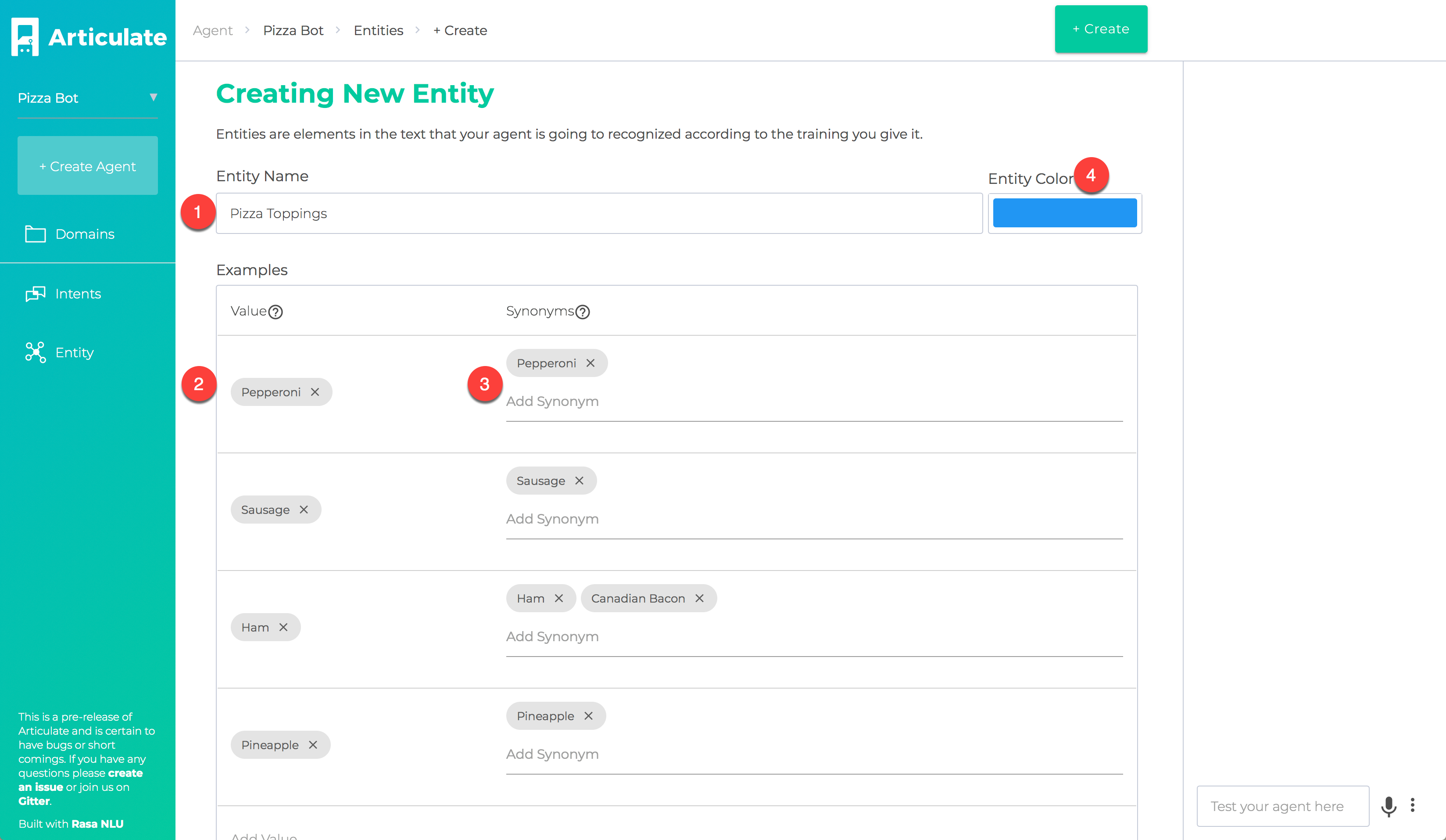 Starting screen for conveyor