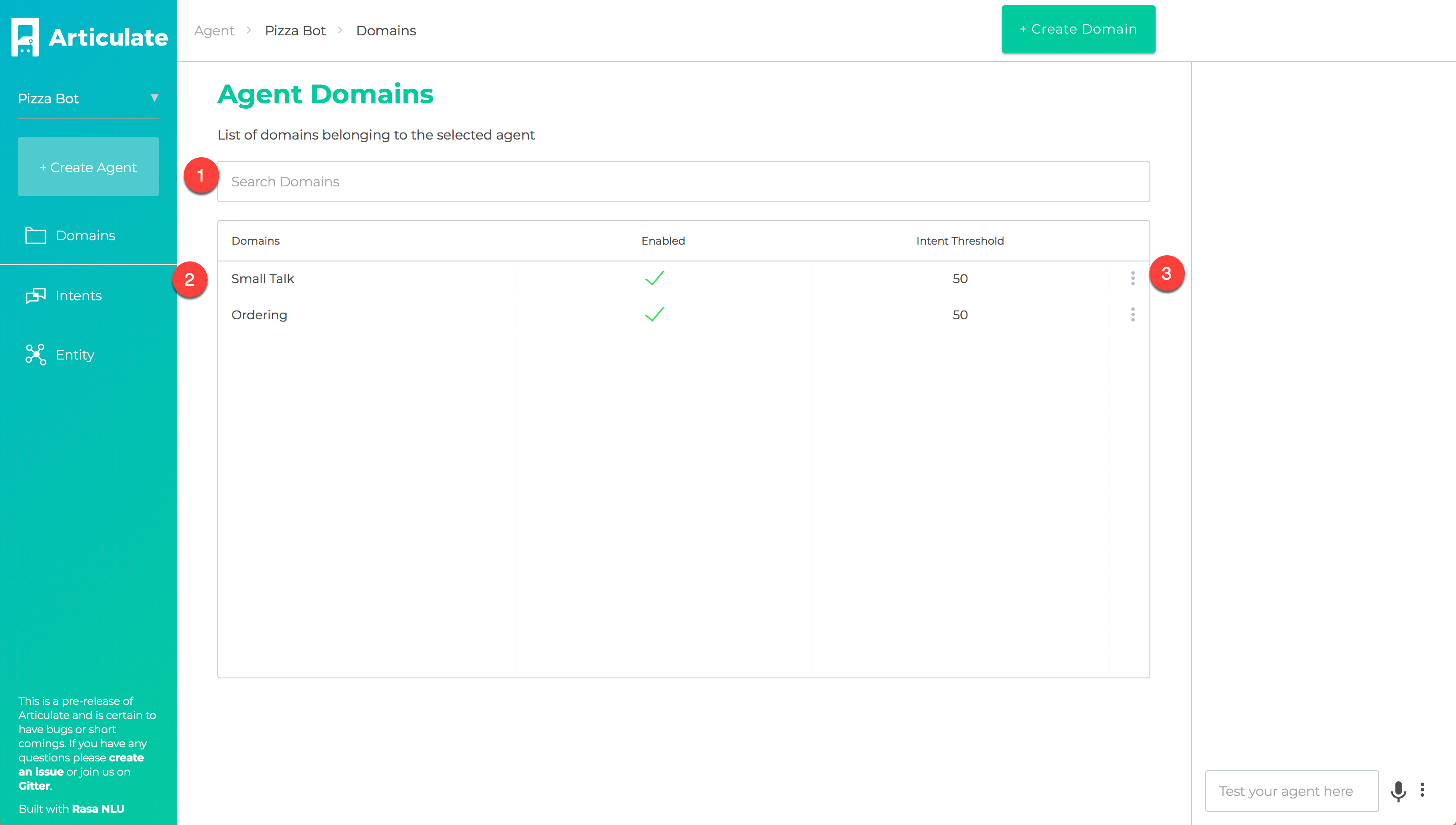 Starting screen for conveyor